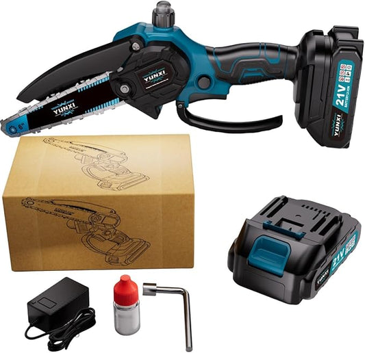 The new 2026 cordless chainsaw, mini chainsaw, has strong performance. suitable for tending to garden branches and wood (Battery * 1+paper box)