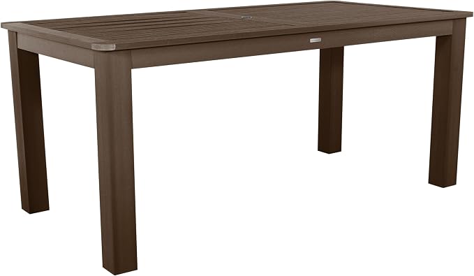 Highwood AD-ST7WL2CO5BA-ACE Weatherly 7pc Rectangular Counter Height Dining Set 84" x 42", Weathered Acorn