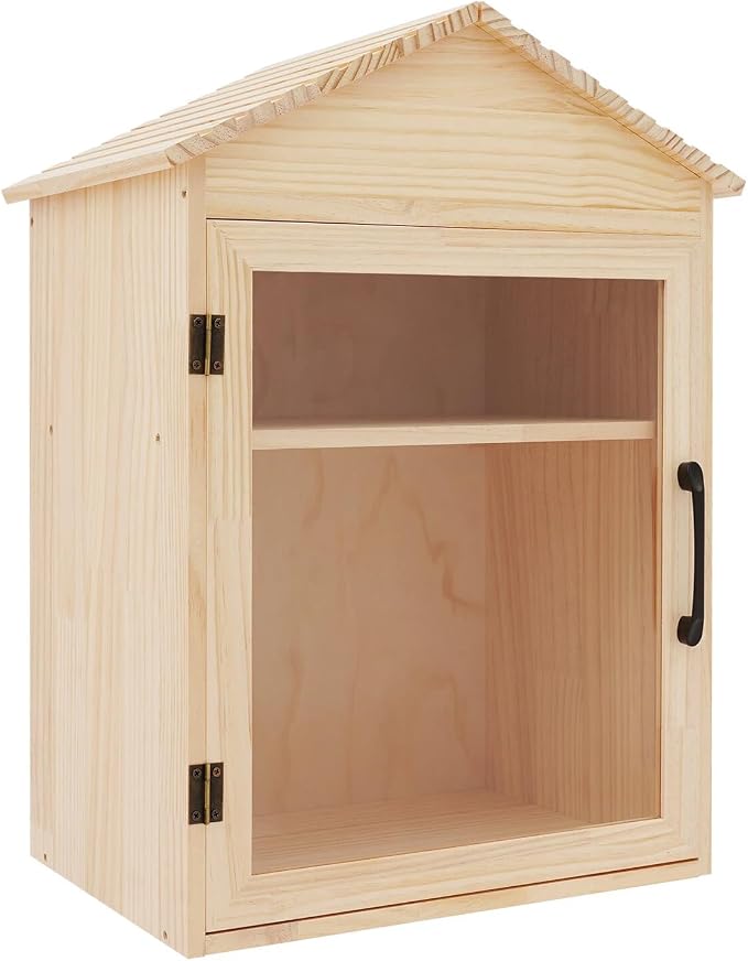 Solid Wood Blessing Box for Community Sharing, Schools (15.74"×11"×23")