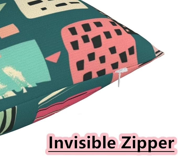 Outdoor Pillows Waterproof Set of 2 Outdoor Pillow Covers 16x24 Inch, Green Throw Pillows Cartoon Pillow Covers, Summer Garden Decorative Pillows Outdoor Pillows for Patio Furniture Home Decor -hs63