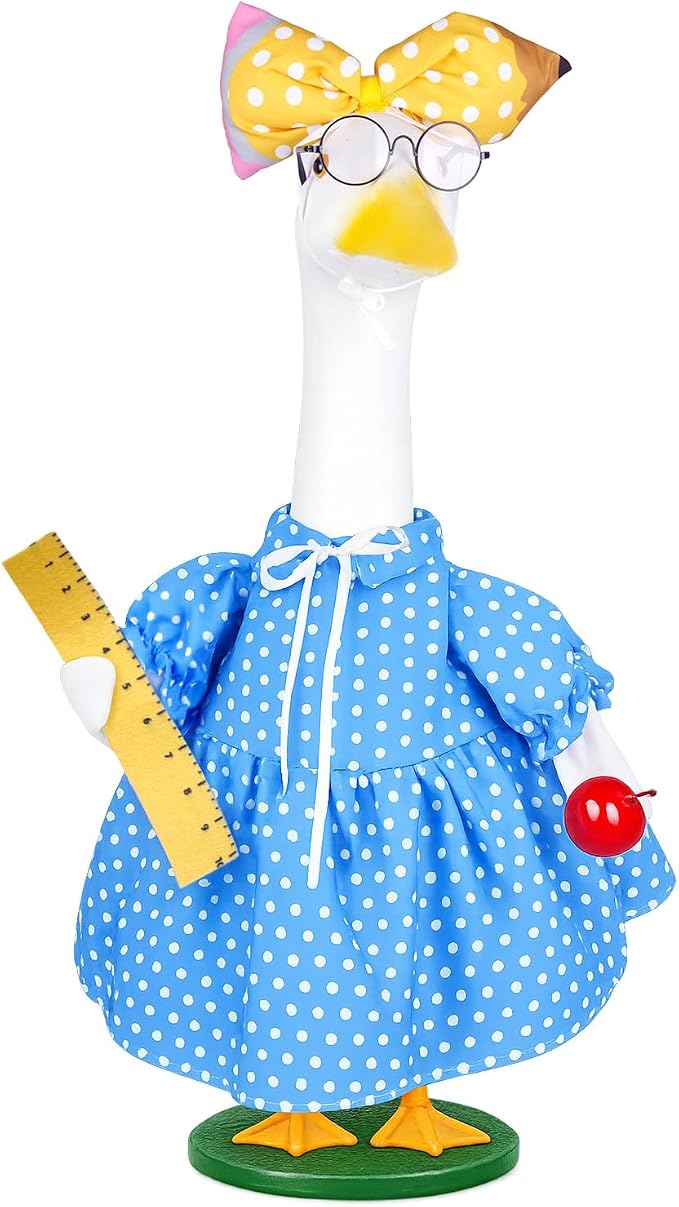 Back to school porch goose outfits (Teacher)