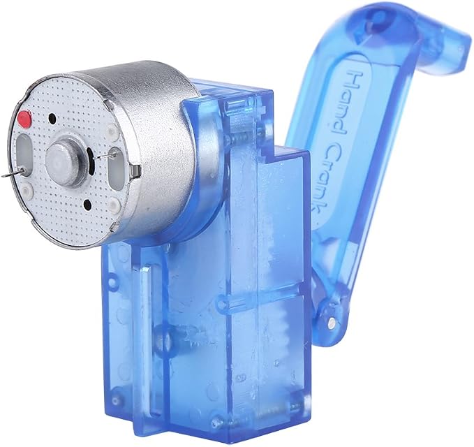 Kids Hand Crank Generator Manual Mechanical Emergency Power Supply for Electricity Production STEM Toy for Camping Outdoor Survival
