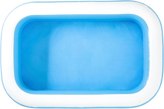Bestway 54006 Family Rectangular Inflatable Pool, 262 x 175 x 51 cm, Blue/White