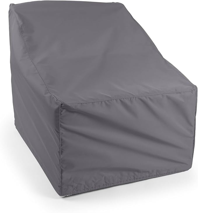 Covermates Elite Outdoor Sectional Armless Chair Cover – Water-Resistant 300D Polyester Patio & Garden Chair Protection with Drawcord Hem, Buckle Straps & Mesh Vents, 34W x 34D x 30H, Charcoal