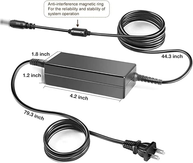 AC/DC Adapter Compatible with Westinghouse Outdoor Power Equipment iGen200s iGen300s Portable Power Station 300 600 Peak 194Wh 296Wh Lithium-ion Battery Solar Generator Power Supply Charger