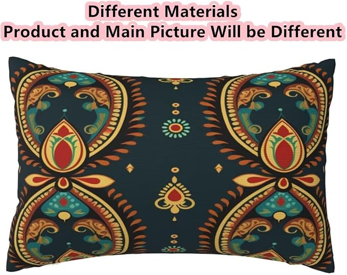 Outdoor Pillows Waterproof Set of 2 Outdoor Pillow Covers 16x24 Inch, Dark Throw Pillows Boho Pillow Covers, Summer Garden Decorative Pillows Outdoor Pillows for Patio Furniture Car Home Decor -hs492