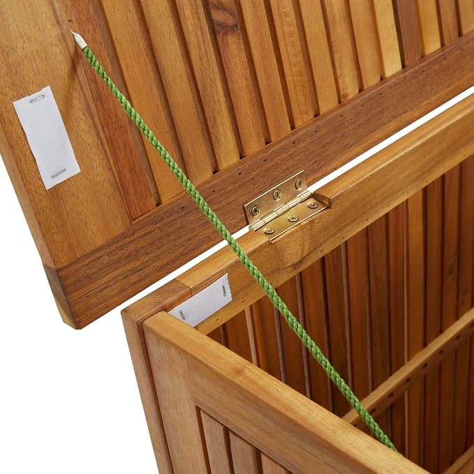 【Fast Shipping】 Lightweight Storage Box for Indoor/Outdoor for Patio, Deck, Patio Patio Storage Box 35.4"x19.7"x22.8" Solid Acacia Wood