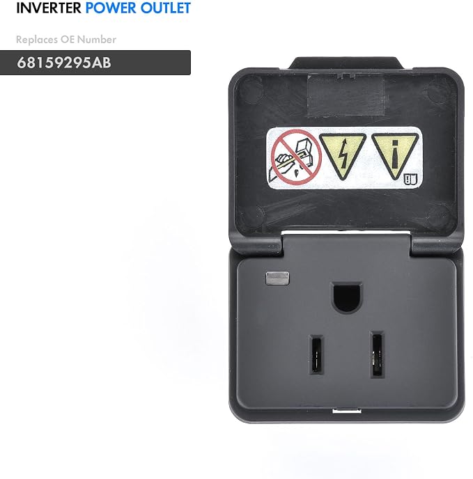 Power Outlet Inverter Fit for Dodge Ram 1500 2500 3500 2013-2016,68159295AB | Restores factory 115V AC outlet function