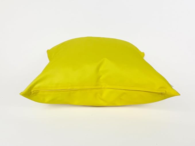 Pack of 2 Outdoor 20''x20'' Yellow Waterproof Throw Pillow Covers Decorative Square Patio Pillows for Patio Furniture (Illuminating)