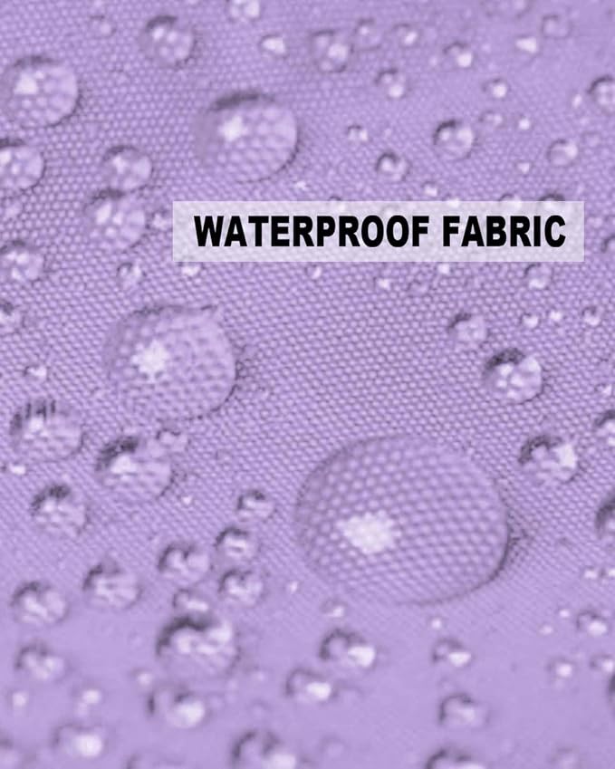 Outdoor Waterproof Throw Pillow Covers Set of 2 Lavender Purple Pillowcases 26x26 Inches Simple Style Patio Decorative Pillows Cushion Case Patio Pillows for Couch Bed Chair Garden
