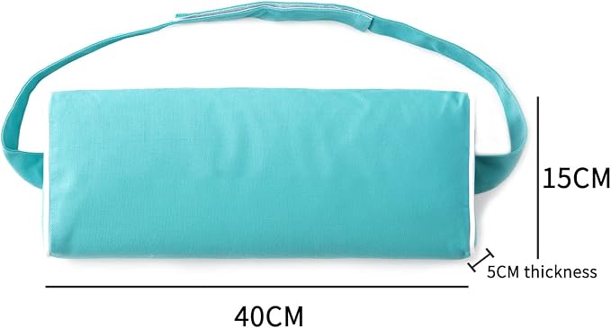 Enipate Outdoor Chaise Lounge Head Pillow, Pack of 2 Water Resistant Headrest Pillows with Elastic Band for Pool Patio Chairs