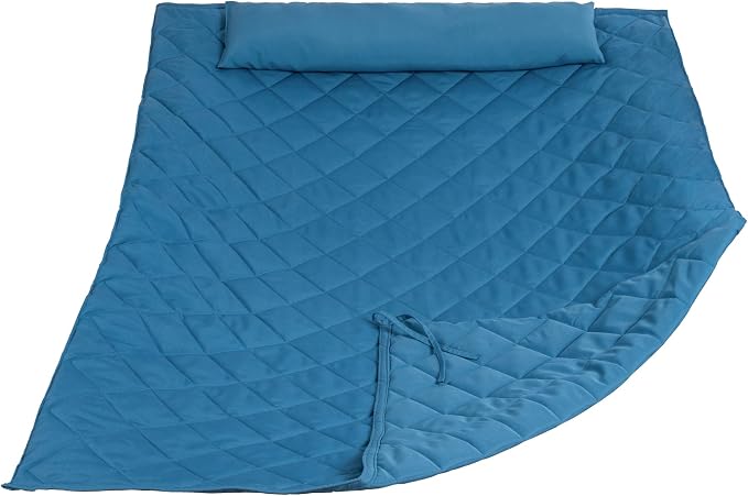 ANOW Outdoor Hammock Pad and Pillow Set Only, Heavy Duty Hammock Pad, Blue