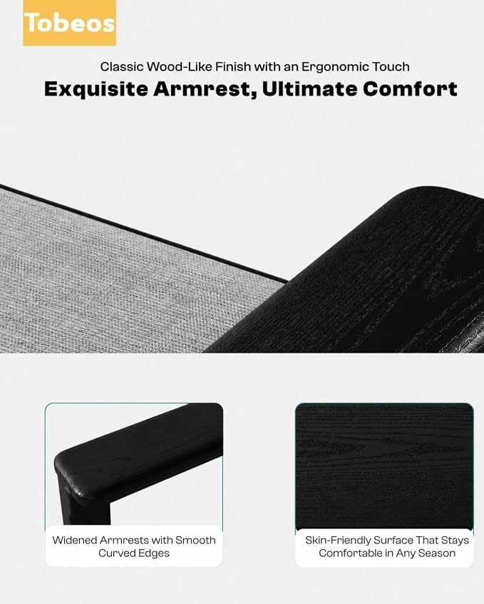 HDPE 7 Piece Patio Furniture Set, All-Weather Outdoor Couch Set with Thick Cushions & Table & Umbrella, Patio Conversation Sets for Lawn, Garden, Porch, Balcony, Deck, Poolside, Black & Grey
