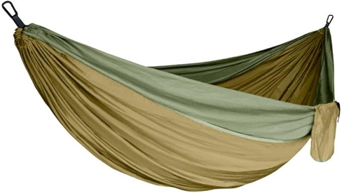 Outdoor Hammock, Double Camping Hammock with Tree Straps and Carabiners, Portable Hammock for Backpacking Beach Patio Garden Yard Camping Accessories