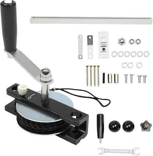 Chainsaw Mill Winch Kit - Portable Manual Sawmill with Adjustable Stabilizing Rod for Log Cutting & Chainsaw Milling - Heavy Duty Tool for Outdoor, Open Shelves
