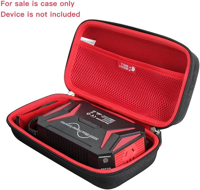 Hermitshell Hard Travel Case for BESTEK 300Watt Pure Sine Wave Power Inverter Car Adapter (Black+Red)