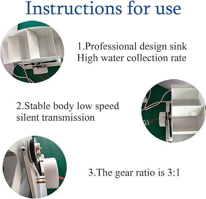 Water Turbine Generator, Water Wheel, Hydroelectric Generator, Low Speed Disc Type Power Generation, Outdoor Wind and Water Wheel,50W