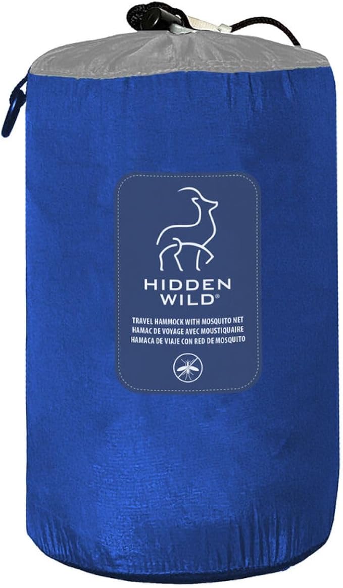 Travel Hammock with Bug Net - 9.75' - Blue