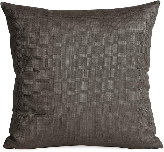 Howard Elliott Collection Fluffy Square Throw Pillow, Premium Stuffer Decorative Comfortable Sleeper Cushion, Soft Square Pillow Insert for Bedroom, Couch & Sofa, 20 x 20 Inch, Sterling Charcoal