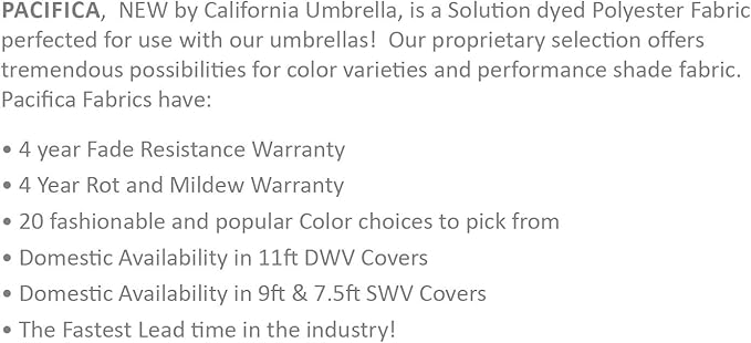 California Umbrella 11' Round Aluminum Market Umbrella, Crank Lift, Auto Tilt, Bronze Pole, Pacifica Yellow