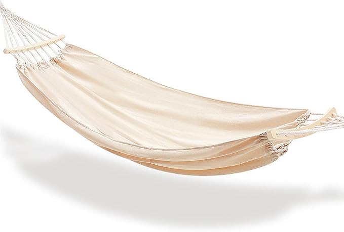 Double Hammock 2 Person Load 700 Pound Canvas Hammock for Patios Porch Garden Backyard Lounging Outdoor and Indoor Use