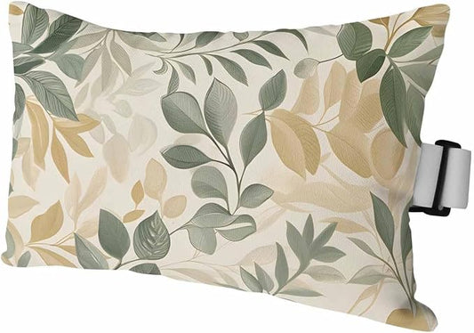 Pack of 2 Outdoor Lumbar Cushions with Inserts, Vintage Watercolor Eucalyptus Leaves Plants Waterproof Fluffy Fade Body Pillows, Patio Furniture Pillow for Home Balcony Garden Decor 12x20IN