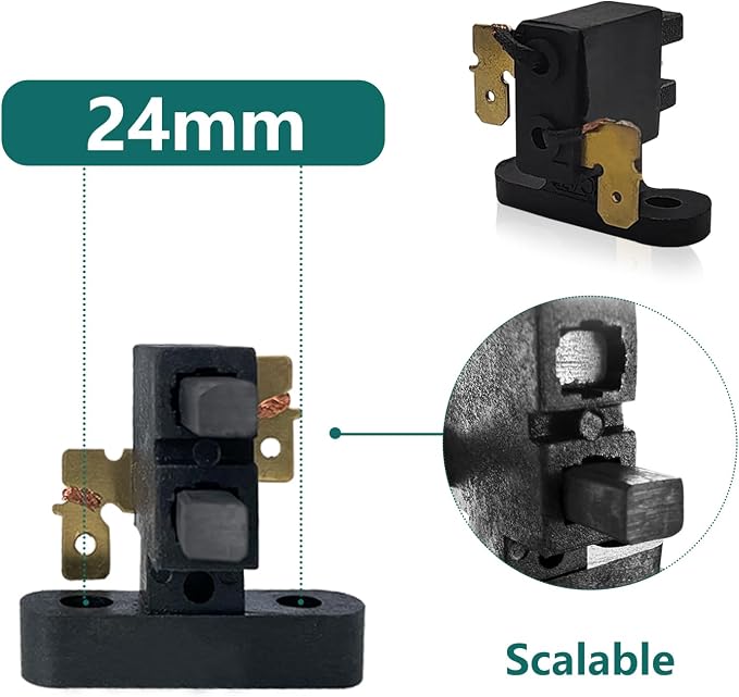 4X Generator Carbon Brush Assembly for Honda GX120 GX160 Ex1800 2500 2600 Clone Champion 3500 4500 4650 Predator 3500 4000 4375 Generac Coleman Powermate GP PM 3250 3600 3800 Watt