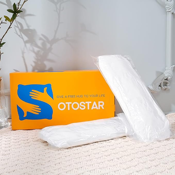 OTOSTAR Outdoor Throw Pillow Inserts - Pack of 2 Water Resistant Cushion Inner Pads for Patio Garden Coffee House Decorative Waterproof Pillow Inserts 12x20 Inch -White