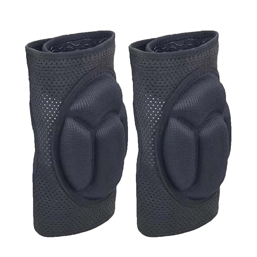 Garden Knee Pads for Women Men, Breathable & Elastic Straps, Black L,1 Pair | Non-slip Comfortable Knee Protectors, Soft EVA Foam, Flexible Pads for Gardening, Cleaning, Kneeling, Crawling, Flooring Work