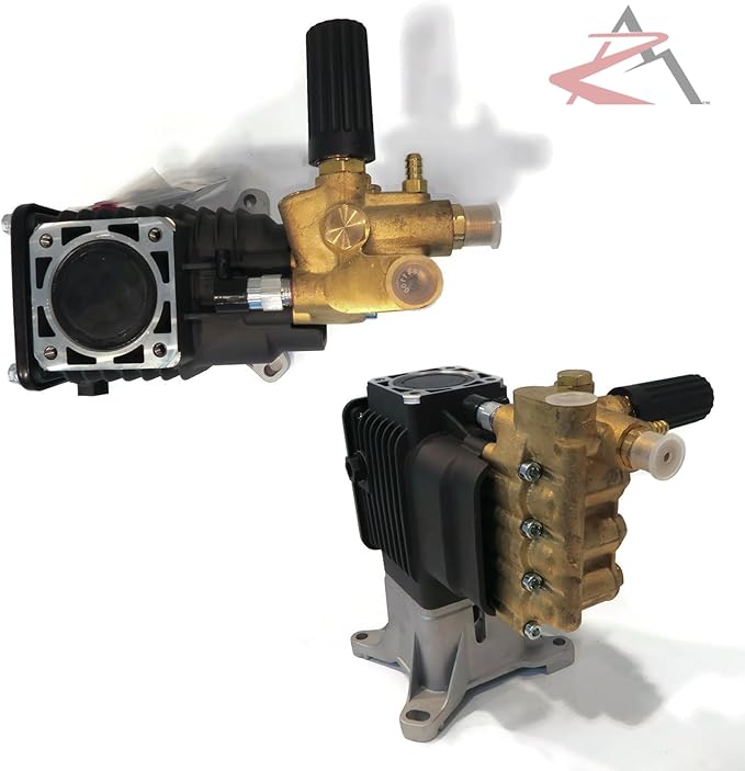 OEM Annovi Reverberi 4000 PSI Horizontal Brass Head Power Pressure Washer Water Pump, RSV4G40HDF40-EZ, 4 GPM, 1" Shaft with Non-Marking Hose & Spray Kit
