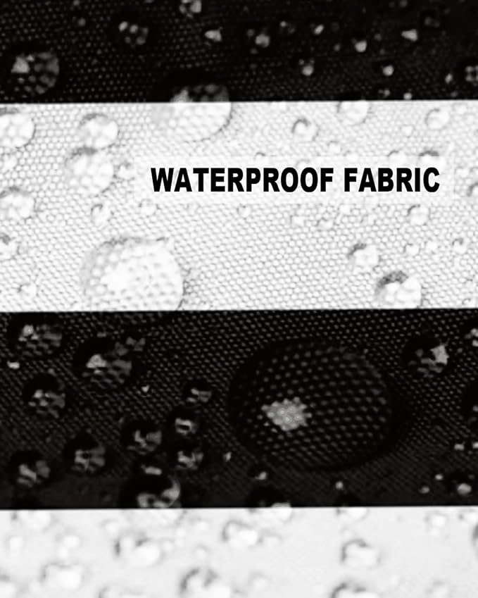 JasmineM Outdoor Pillow Covers 24x24 Waterproof Polyester Throw Pillow Covers, Black White Stripes Decorative Pillowcases Garden Cushion Case for Patio Couch Sofa Decoration Set of 2, Geometric