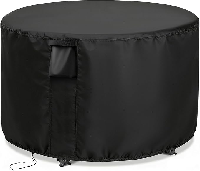 Patio Furniture Covers Round, 42 Inch Outdoor Round Table Cover Waterproof, Rounds Patio Furniture Cover for All Weather Resistant - 42 x 28 Inch
