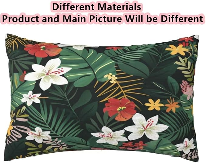 Outdoor Pillows Waterproof Set of 2 Outdoor Pillow Covers 16x24 Inch, Dark Throw Pillows Plants Pillow Covers, Summer Garden Decorative Pillows Outdoor Pillows for Patio Furniture Car Home Decor-hs323