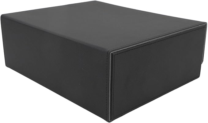 Large Capacity Card Deck Box,PU Leather Card Deck Storage Box/Cover with Magnetic Lid,3 Rows Design,Divider Storage Holder,Easy Sorting for Game Tarot (#1)