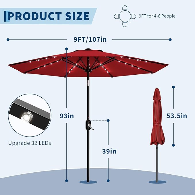 GarveeLife patio umbrella