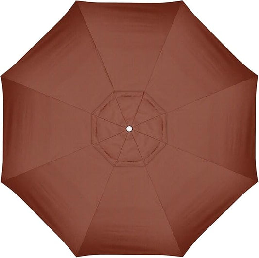 California Umbrella Replacement Canopy Cover in Terracotta Olefin Umbrella, 11' Round