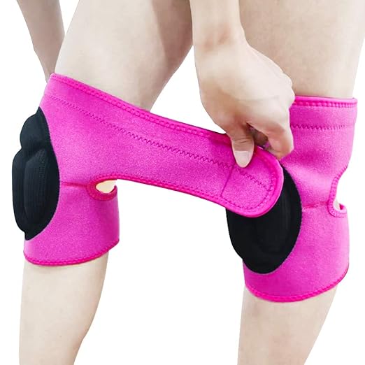 Adjustable Knee Pads for Women Gardening Work, Adult, Pink L,1 Pair | Waterproof EVA Soft Foam, Kneepads for Cleaning Floors, Housework, Housekeeping, Weeding, Yard, Garden Work, Kneeling Workers