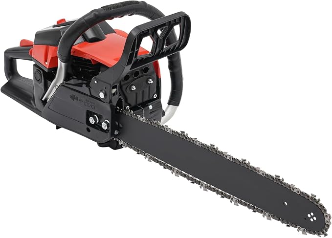 18 Inch Gas Chainsaw, 58CC Gas Power Chain Saw, Cordless Gas Powered Chainsaw, Petrol Handheld Gasoline Chainsaws for Wood Cutting and Tree Pruning, Speed 2800-11000rpm