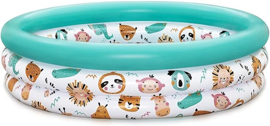 Bestway Safari Pals Kids Paddling Pool, Inflatable Paddling Pool, Kiddie Pool