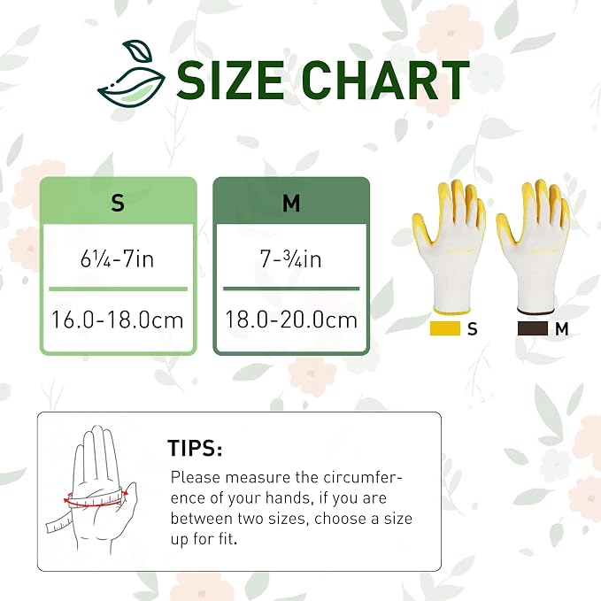 HANDLANDY 2/3/6 Pairs Womens Gardening Gloves, Garden Gloves for Women | Breathable Latex Free Nitrile Coated Ladies Yard Working Gloves, for Gardening, Landscaping, Weeding, Pruning, Gardener Gift