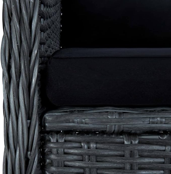 7 Piece Patio Dining Set,Outdoor Dining Set,Outdoor Furniture Sets,Patio Table and Chairs,Outdoor Patio Chairs,Patio Coffee Table,Porch Chair,Front Porch Furniture,Modern Set, Dark Gray