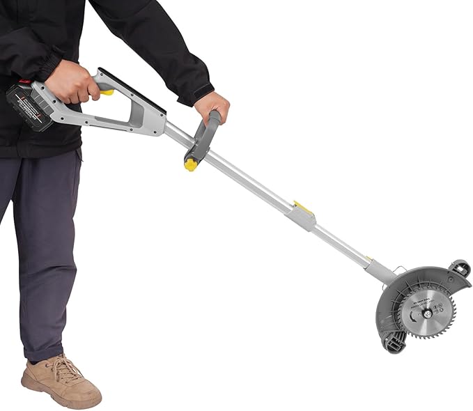 Cordless Weed Wacker String Trimmer, 3-in-1 Electric Grass Trimmer with 4.0Ah Battery, Adjustable Telescopic Pole Edger Lawn Tool, Grass Trimmer/Brush Cutter/Lawn Edger for Yard Garden Orchard