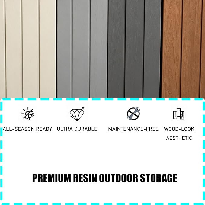Outdoor Storage Solution with Deck Box Design, Multi-purpose Patio Furniture for Garden Tools, Shoe Storage & Cushions, Strong Storage Bins with Lids Style (lightgray)