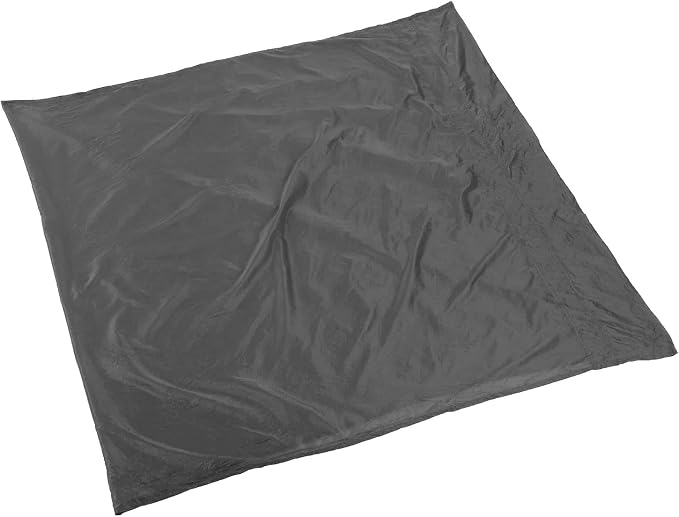 Portable Parachute Camping Hammock, Lightweight Outdoor Hammock with Aluminum Snap Hooks and Storage Bags, Compact Foldable Design for Hiking Backpacking Travel (Gray)