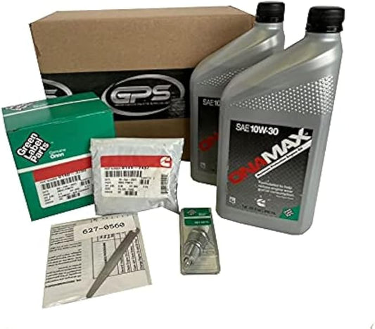 GPS GENERATOR PARTS SPECIALIST Tune Up Kit for Onan RV Generator Model KY 4000 with ONAMAX 15W40 oil for use with Spec A - N
