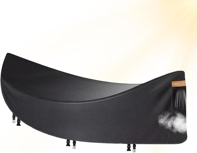 Hammock Protector – Waterproof Shield, Patio Swing Guard, Oxford Cloth | Windproof Weather Cover, Outdoor Furniture Cover for Garden Hammock with Fasteners