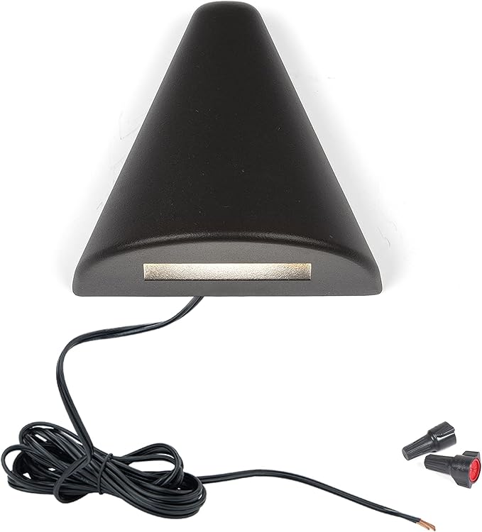 WAC Landscape Lighting, Cone LED 12V Deck and Patio Light 2700K Warm Built-in LED in Black