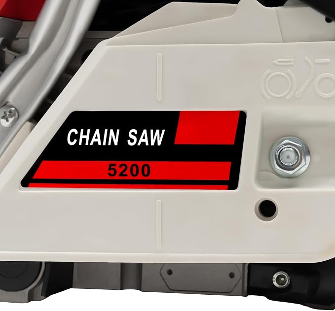 Gas Powered Chainsaw, 2-Stroke 52CC 2KW 22Inch Handheld Cordless Petrol Chain Saw Power Head Gas Powered Chainsaw Portable Gasoline Chain Saw for Garden Pruning, Forest Logging (22In 52CC 2KW)