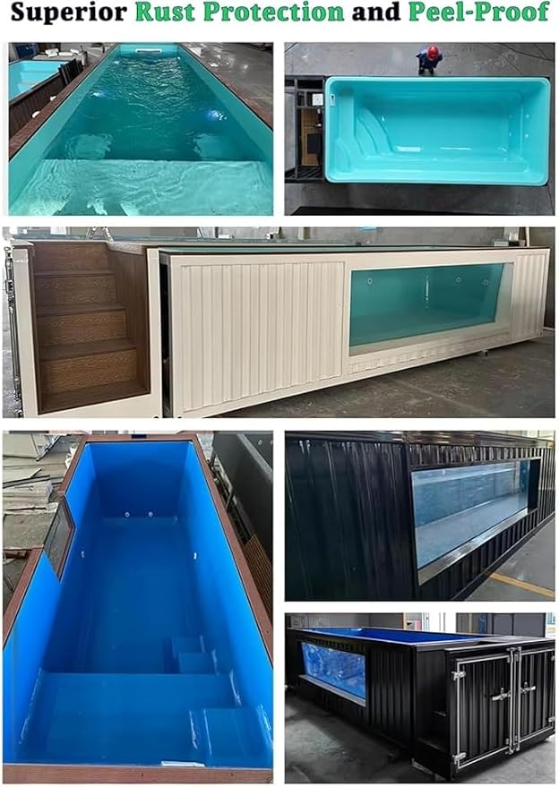 Custom Modular Container Swimming Pool, Luxury Above Ground Prefabricated Swimming Pool, Modern Outdoor Pool with Optional Heating System for Backyard Villa Resort Airbnb Spa Commercial Relaxation Use
