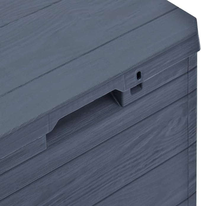 Festnight Garden Storage Box Lockable Garden Container Cabinet Toolbox for Patio Outdoor Furniture 23.8 gal Anthracite